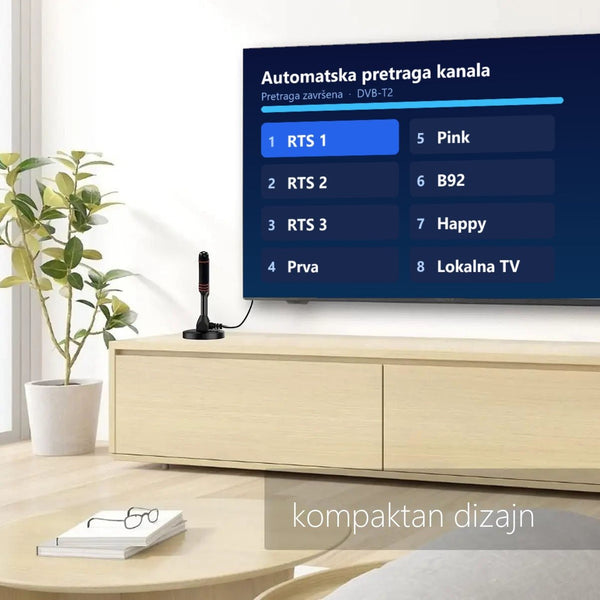 Digitalna Antena sa magnetnim postoljem HDTV 4K - Topopusti