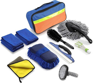 Komplet za čišćenje automobila - Set od 11 delova za pranje auta - Topopusti