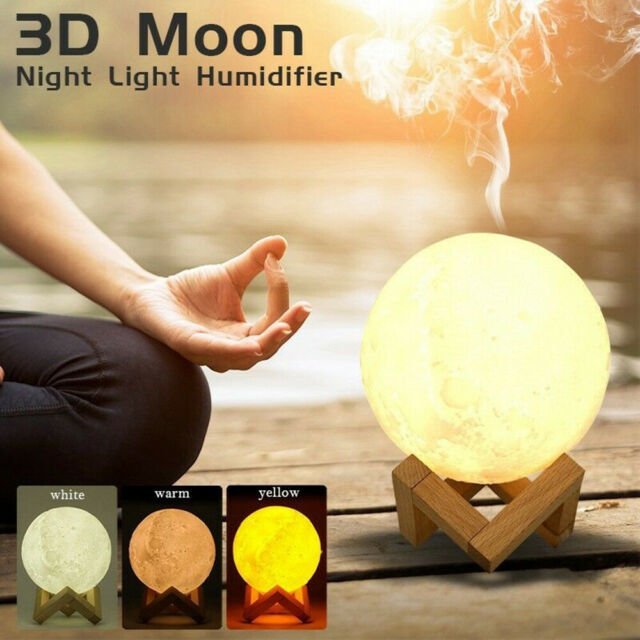 3D Mesec lampa - aroma difuzer - Topopusti