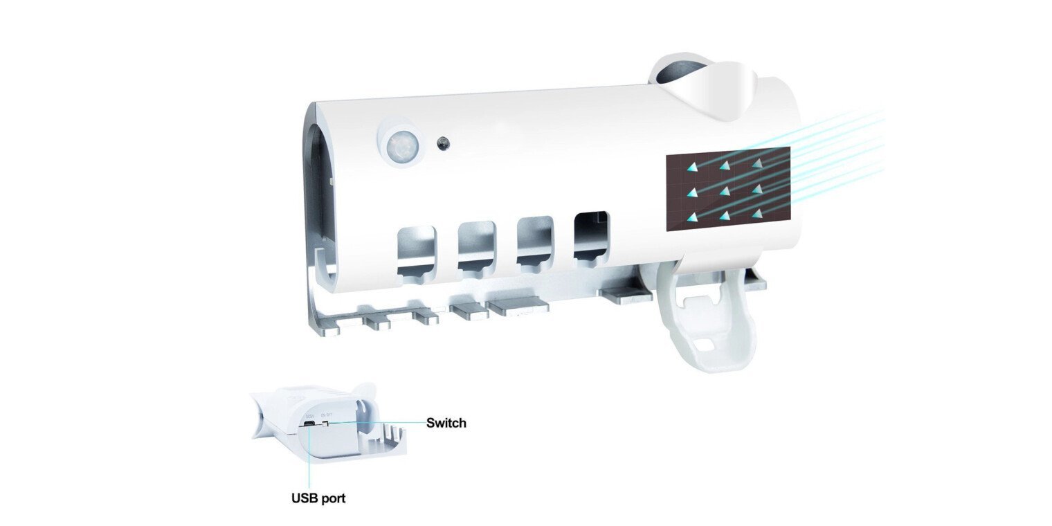 3u1 sterilizator, držač četkica i dozer za pastu - Topopusti