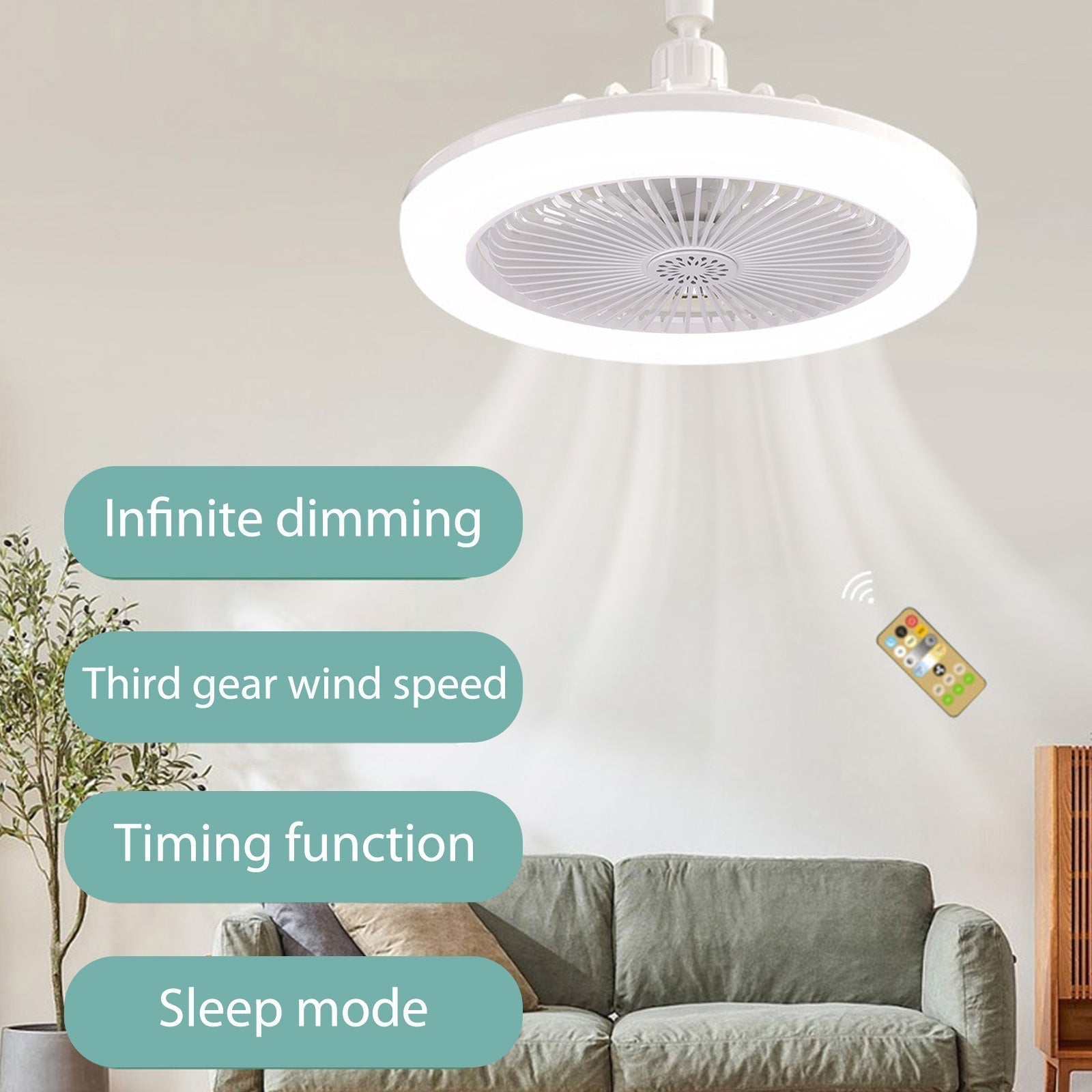 3u1 ventilator + LED lampa + aromaterapija - Topopusti