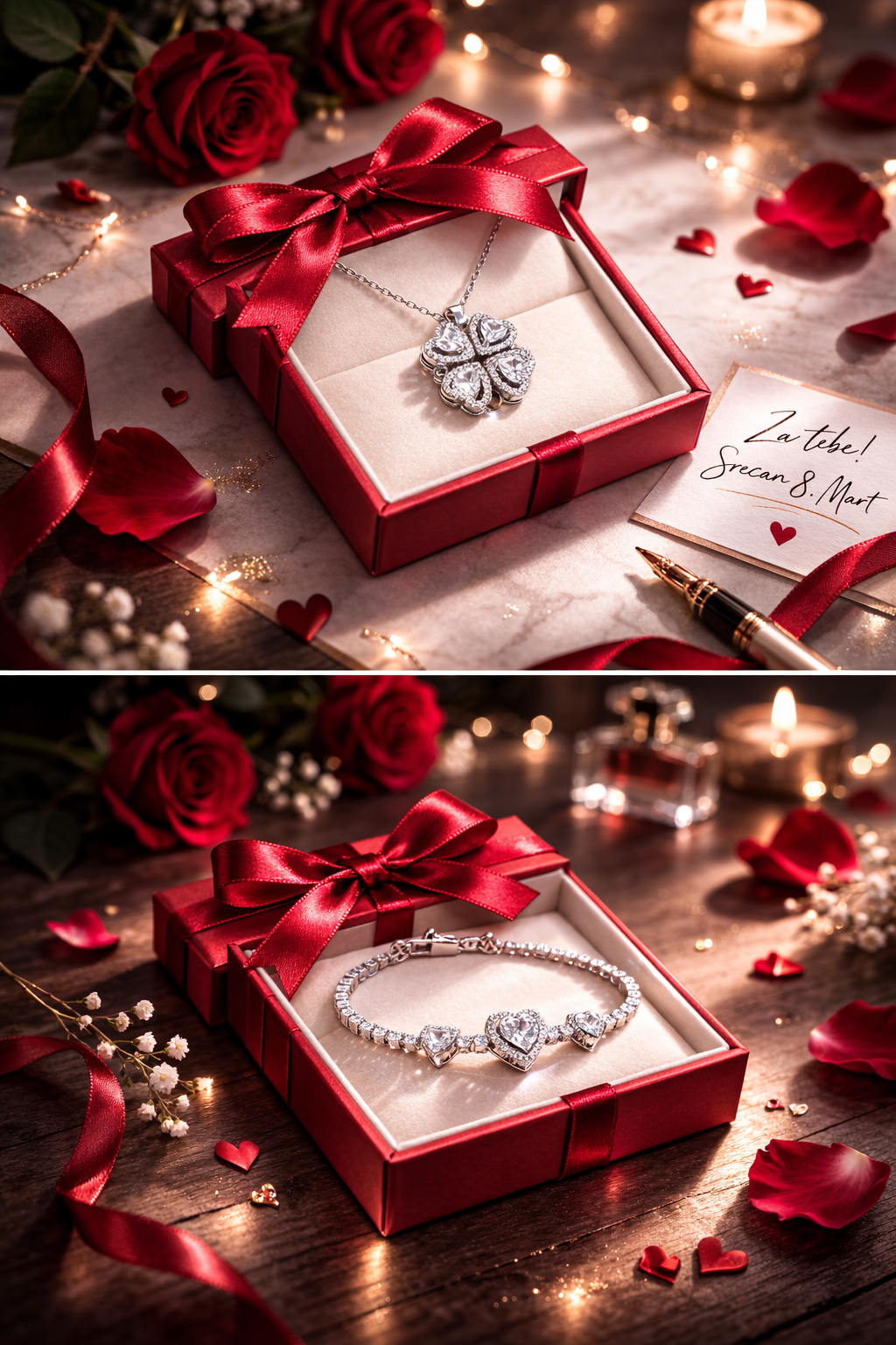 Set Ogrlica Detelina + Narukvica