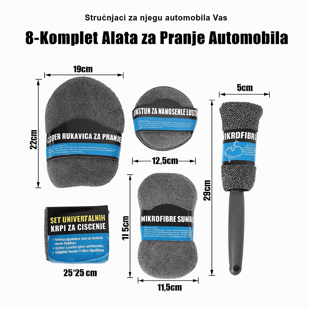 9 Mikrofiber alata za čišćenje Automobila - Topopusti