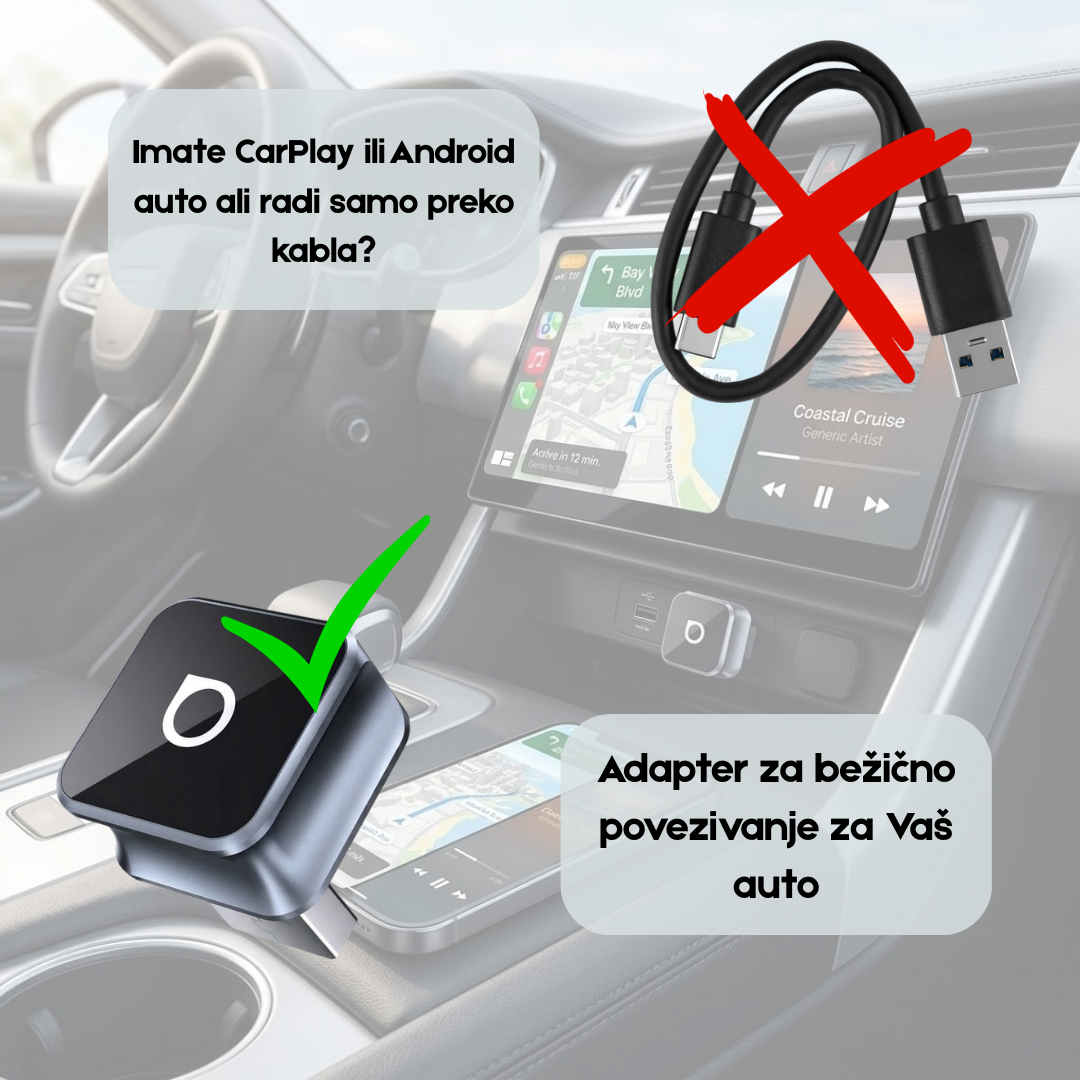 Bežični CarPlay i Android Auto adapter