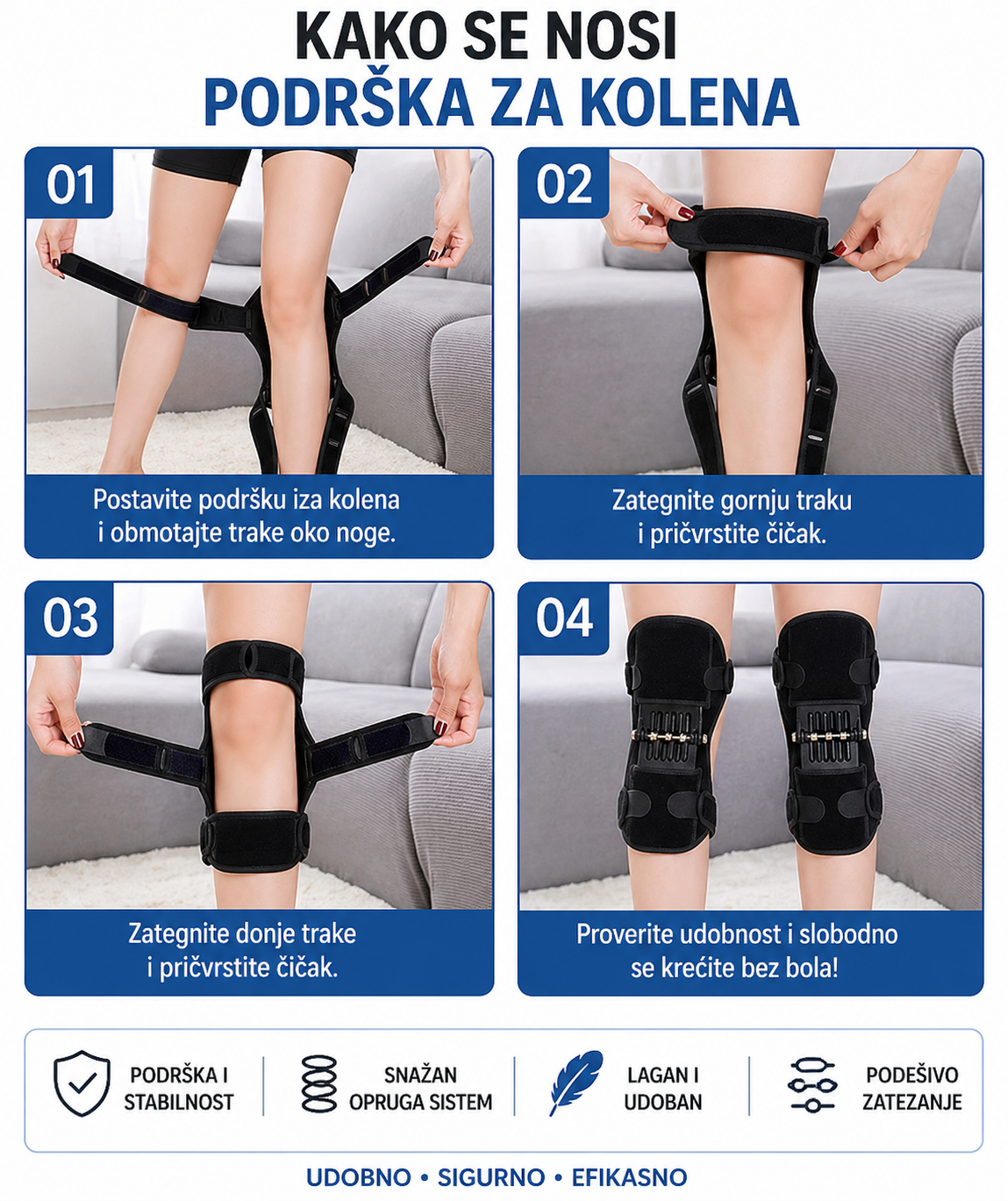 Set podrške za kolena