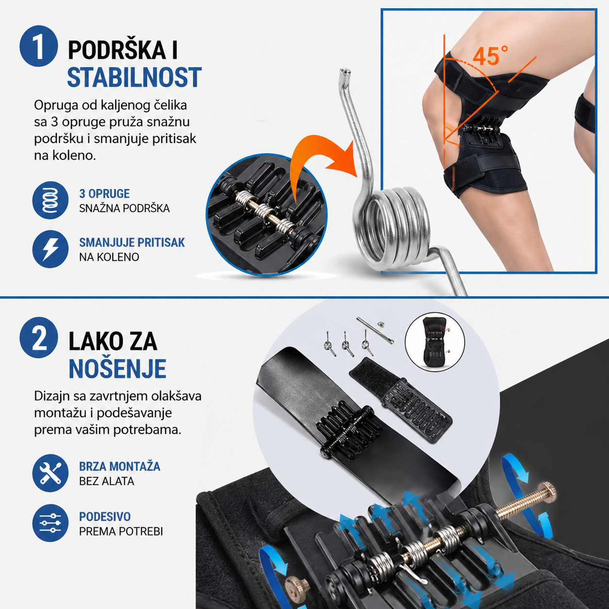 Set podrške za kolena