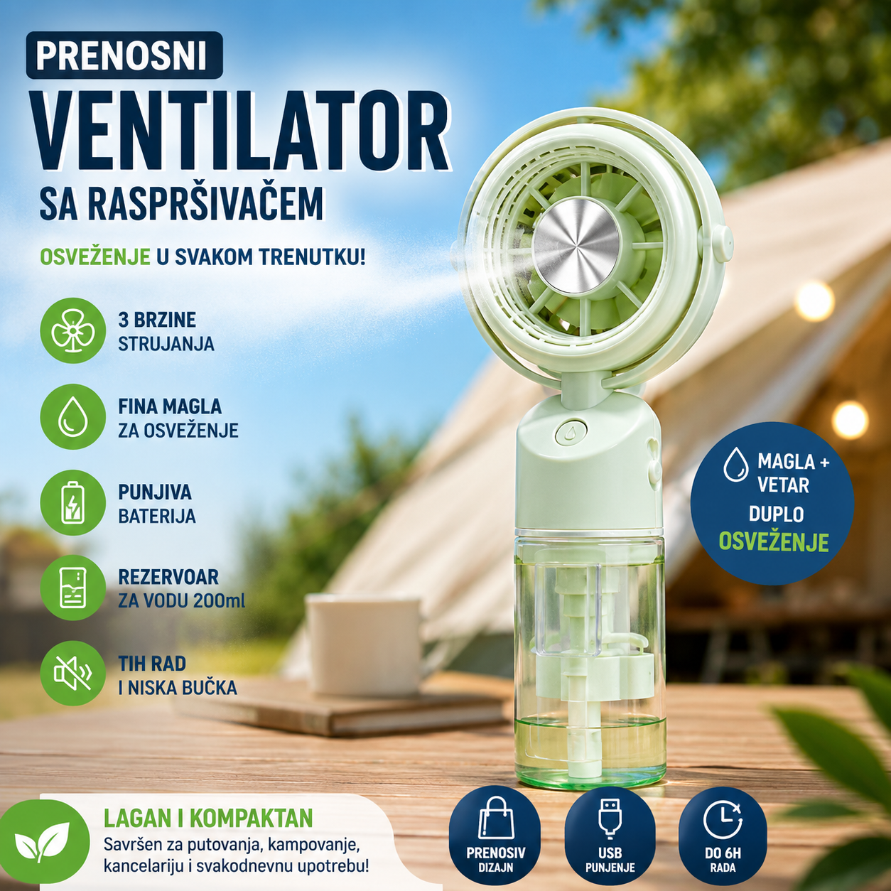 Mini Ventilator Magla - Ručni