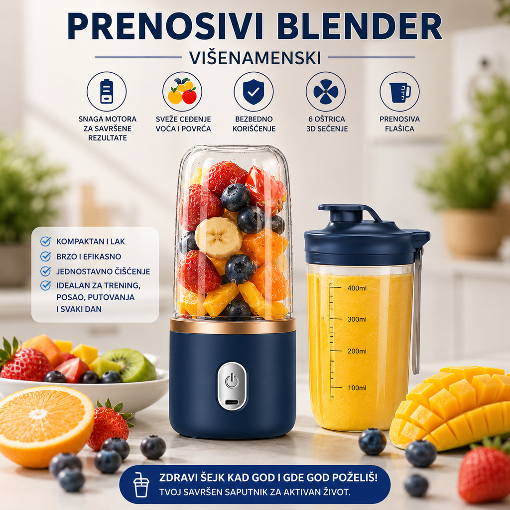 Prenosivi Blender + Šejker