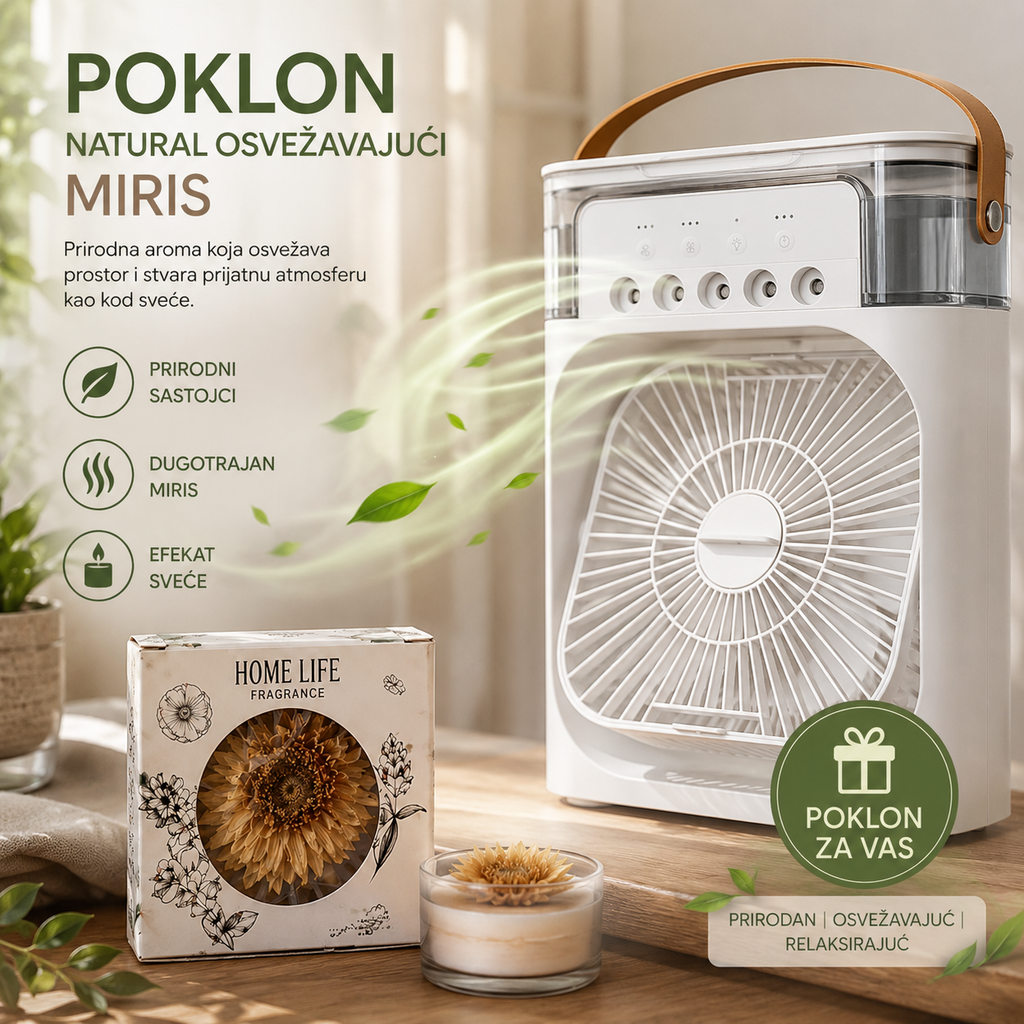 Mini Ventilator + Osveživač prostorije