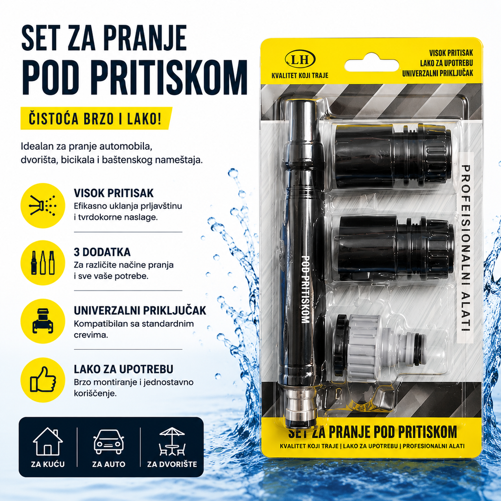 Set Za Pranje  3 nastavka