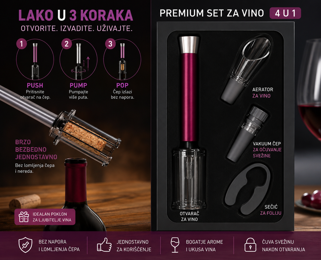 Komplet set za otvaranje Vina
