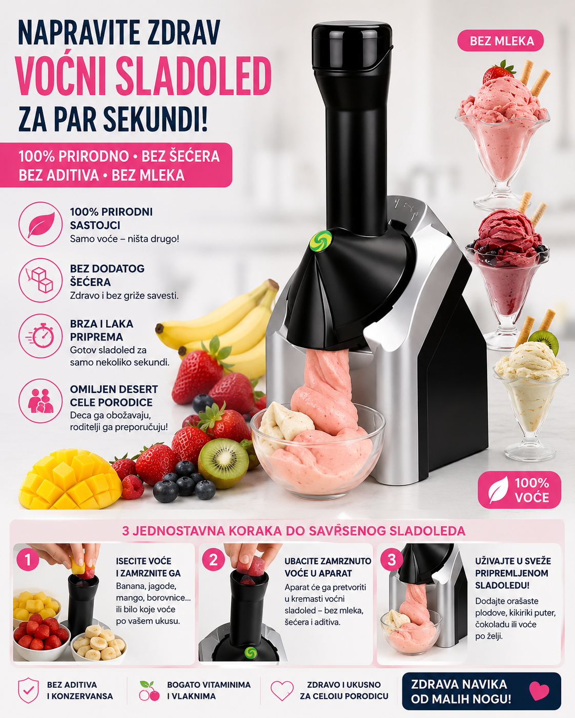 Aparat za Voćni Sladoled