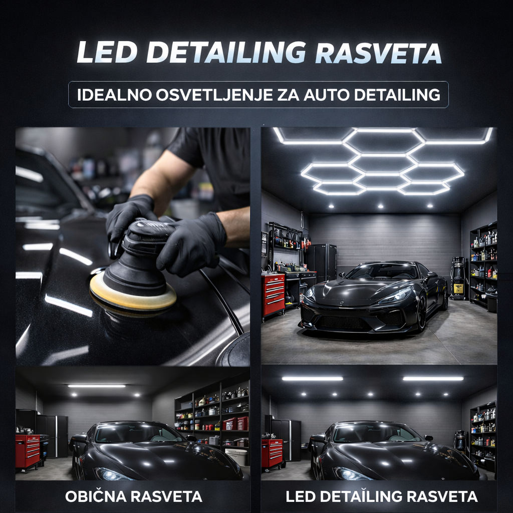 LED Rasveta za Garažu – Saće Osvetljenje