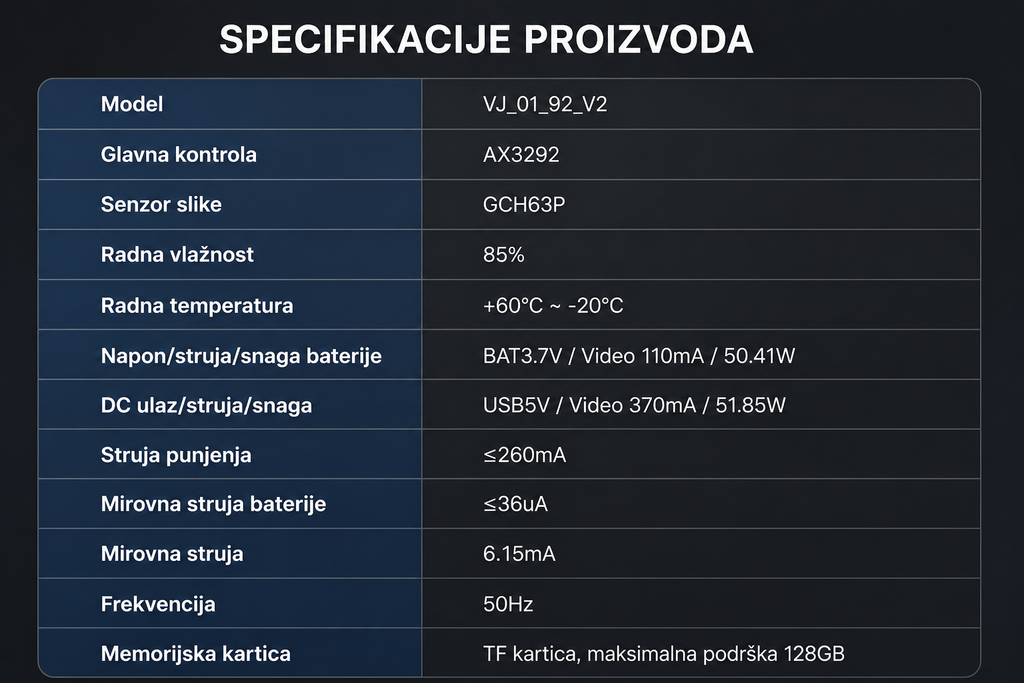 Sportske HD Naočare Sa Kamerom