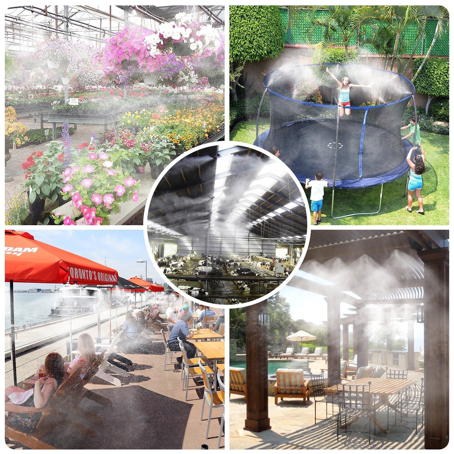 Cooling system - Sistem za hlađenje vodenom maglom, prskalice za vodenu maglu, prskalice za baštu, patio mist