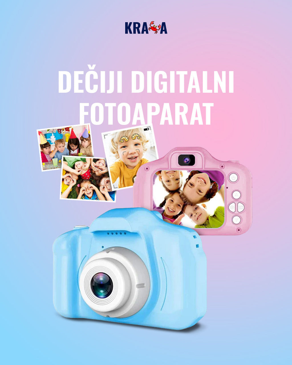 Dečiji digitalni fotoaparat, kamera igračka