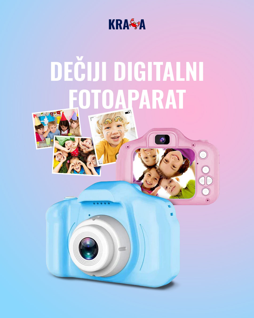 Dečiji digitalni fotoaparat, kamera igračka