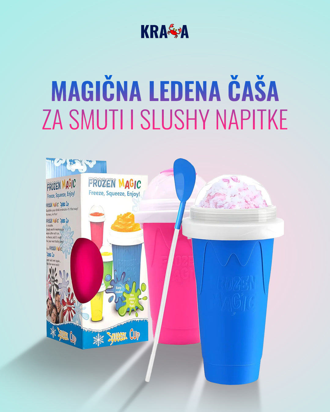 Magična ledena čaša za smuti i slushy napitke