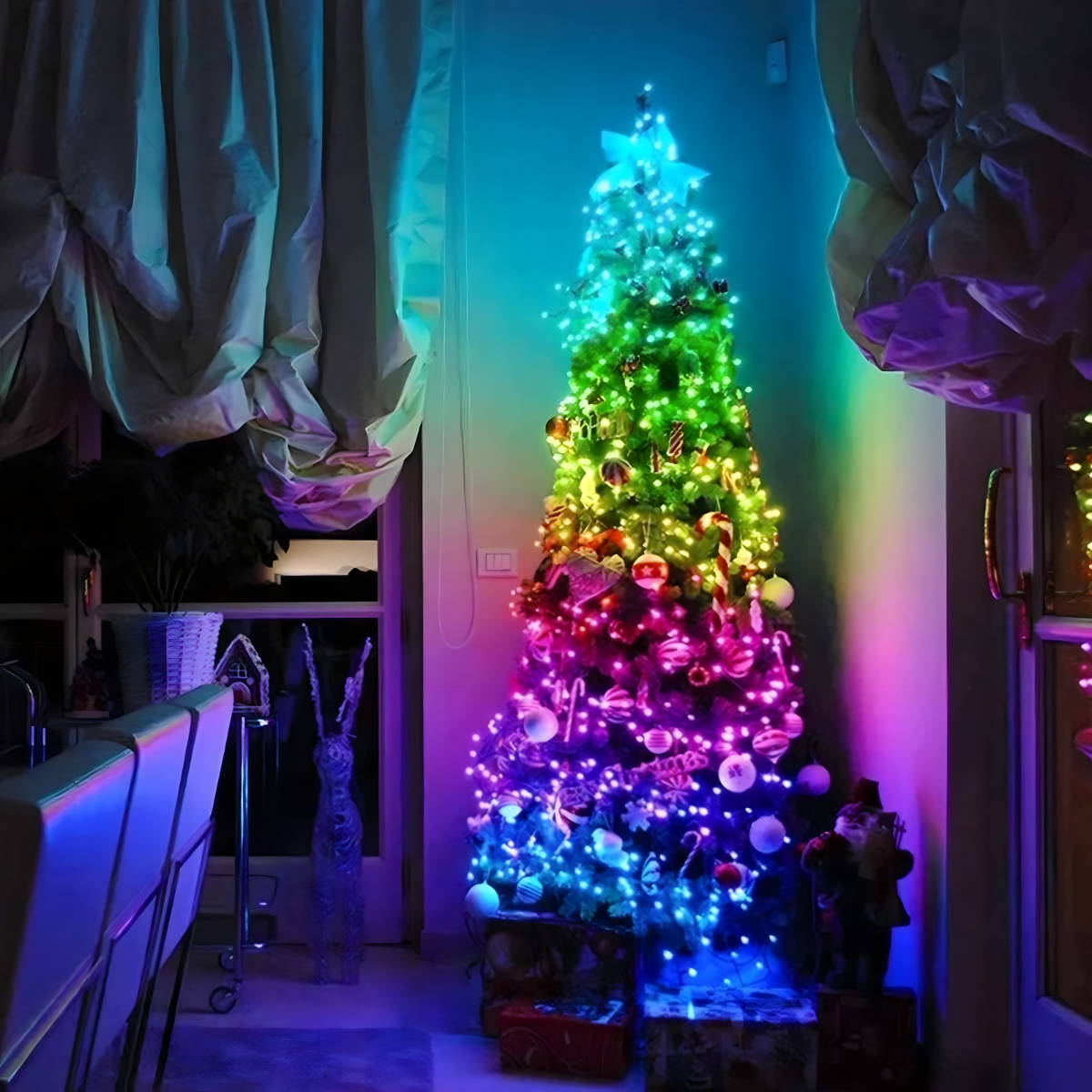 Pametne LED Bluetooth Sijalice za jelku - 10m