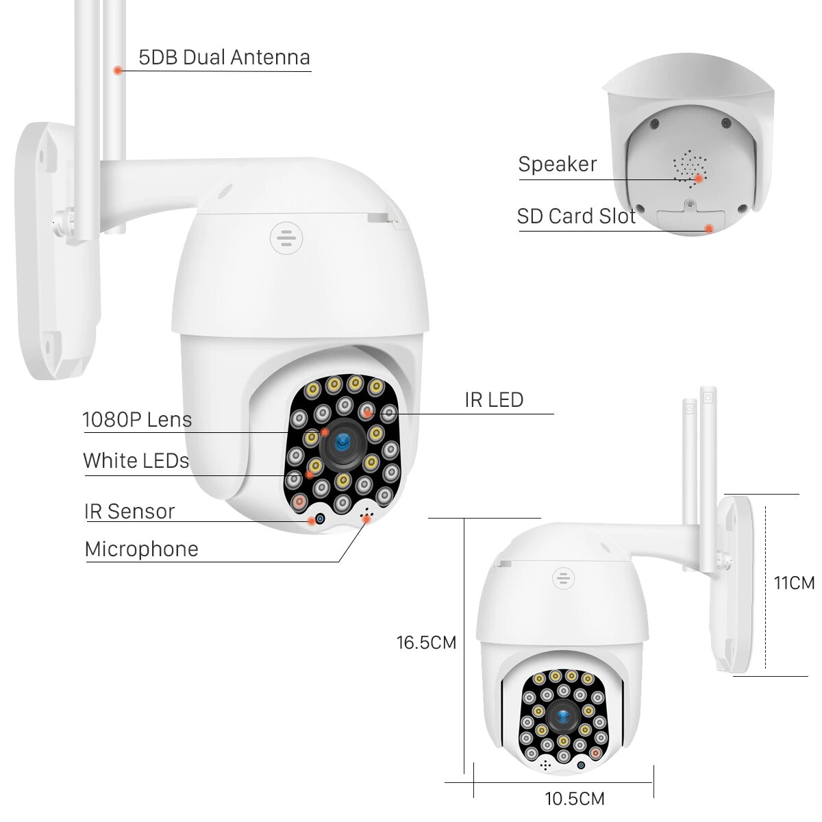 Smart kamera 23 dioda - 5mp