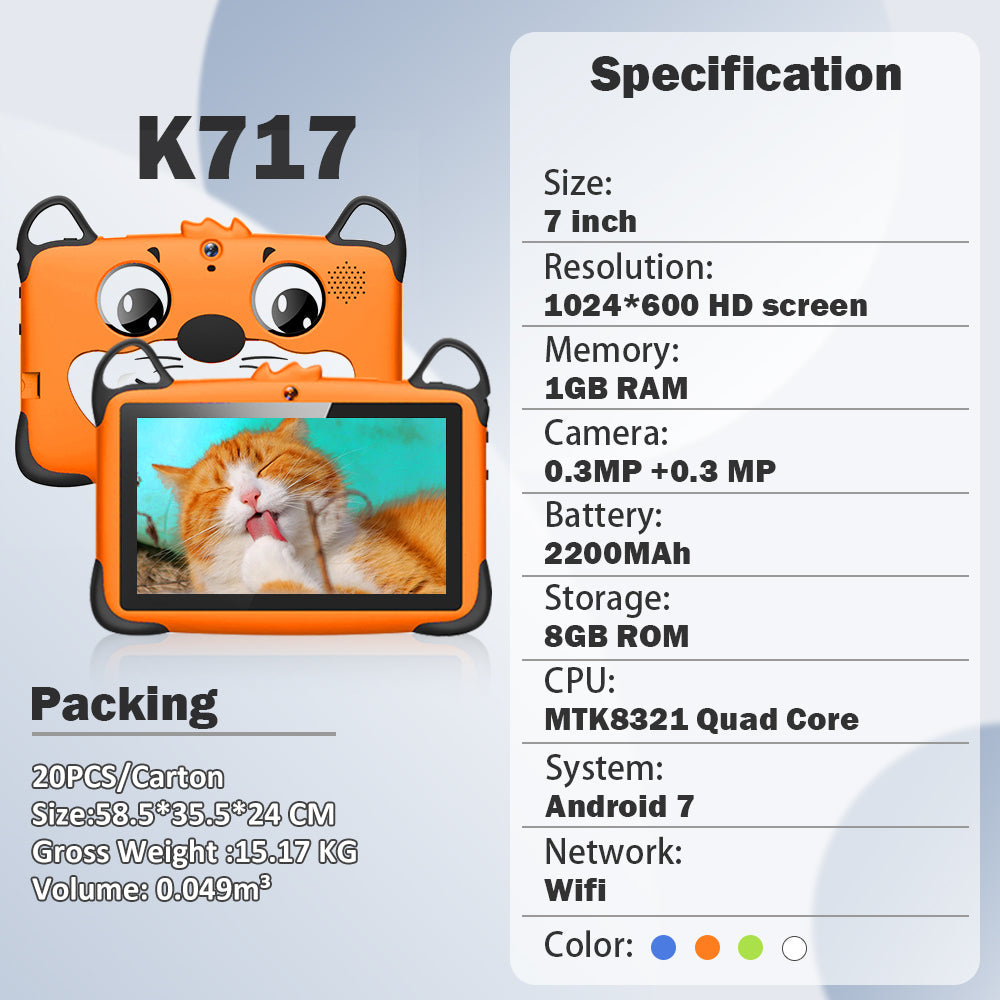 Wintouch K717 tablet za decu, 7" IPS, Android