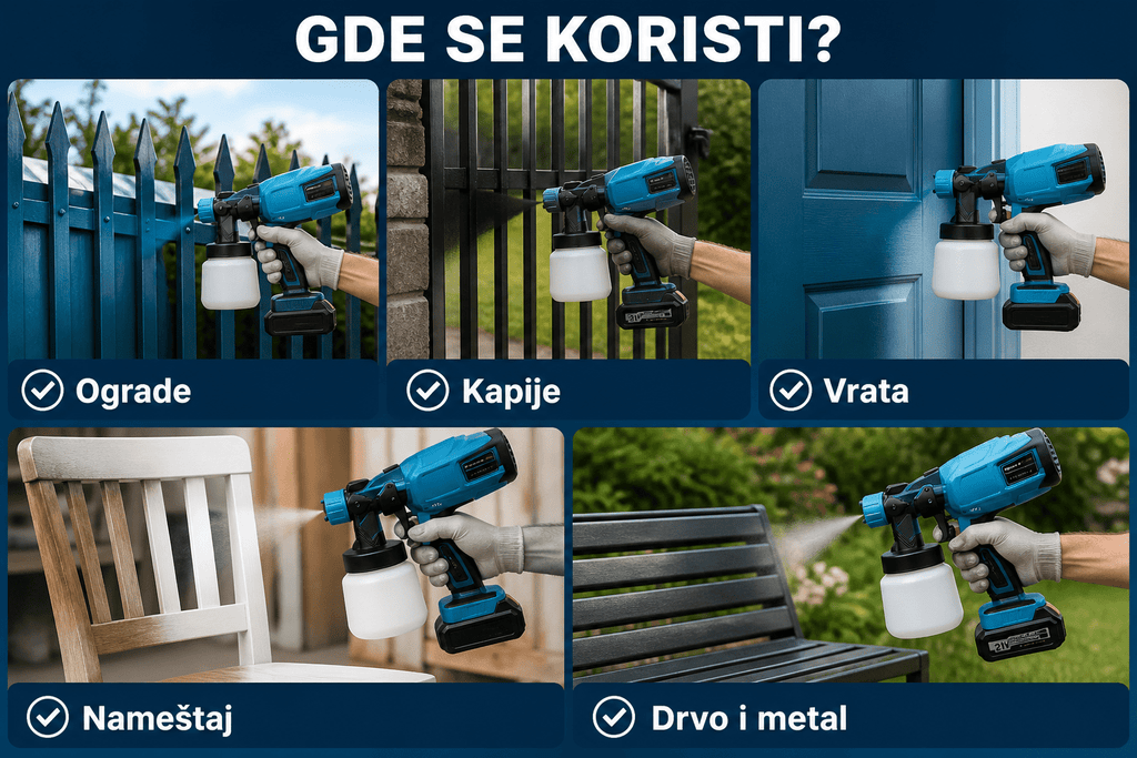 AKU pištolj za Farbanje - Topopusti
