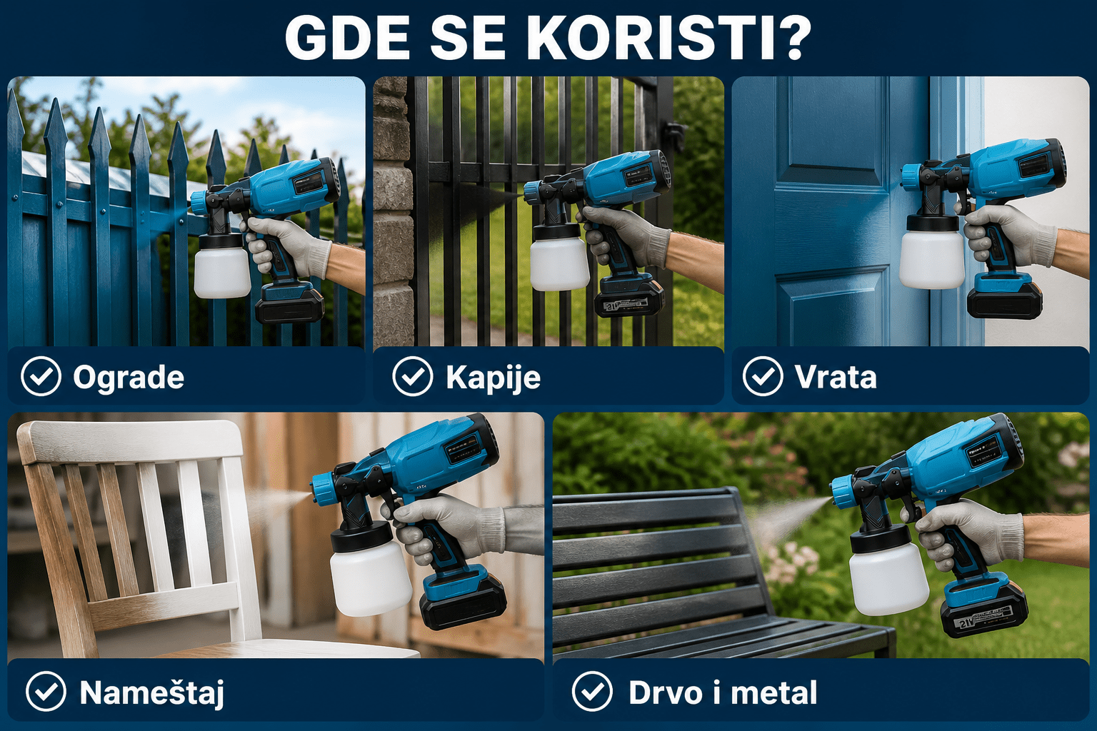 AKU pištolj za Farbanje - Topopusti