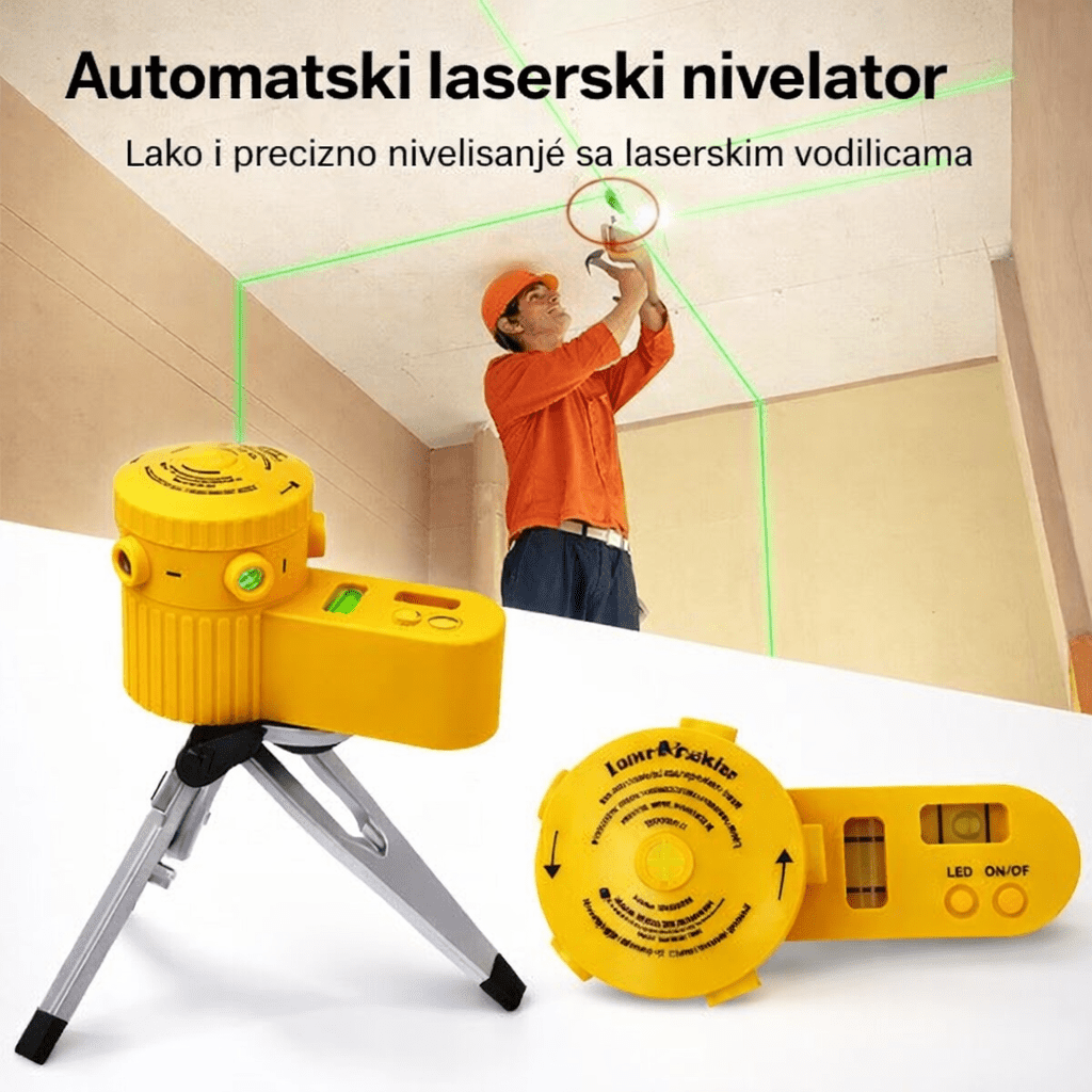 Automatski laserski nivelator sa tripod postoljem - Topopusti