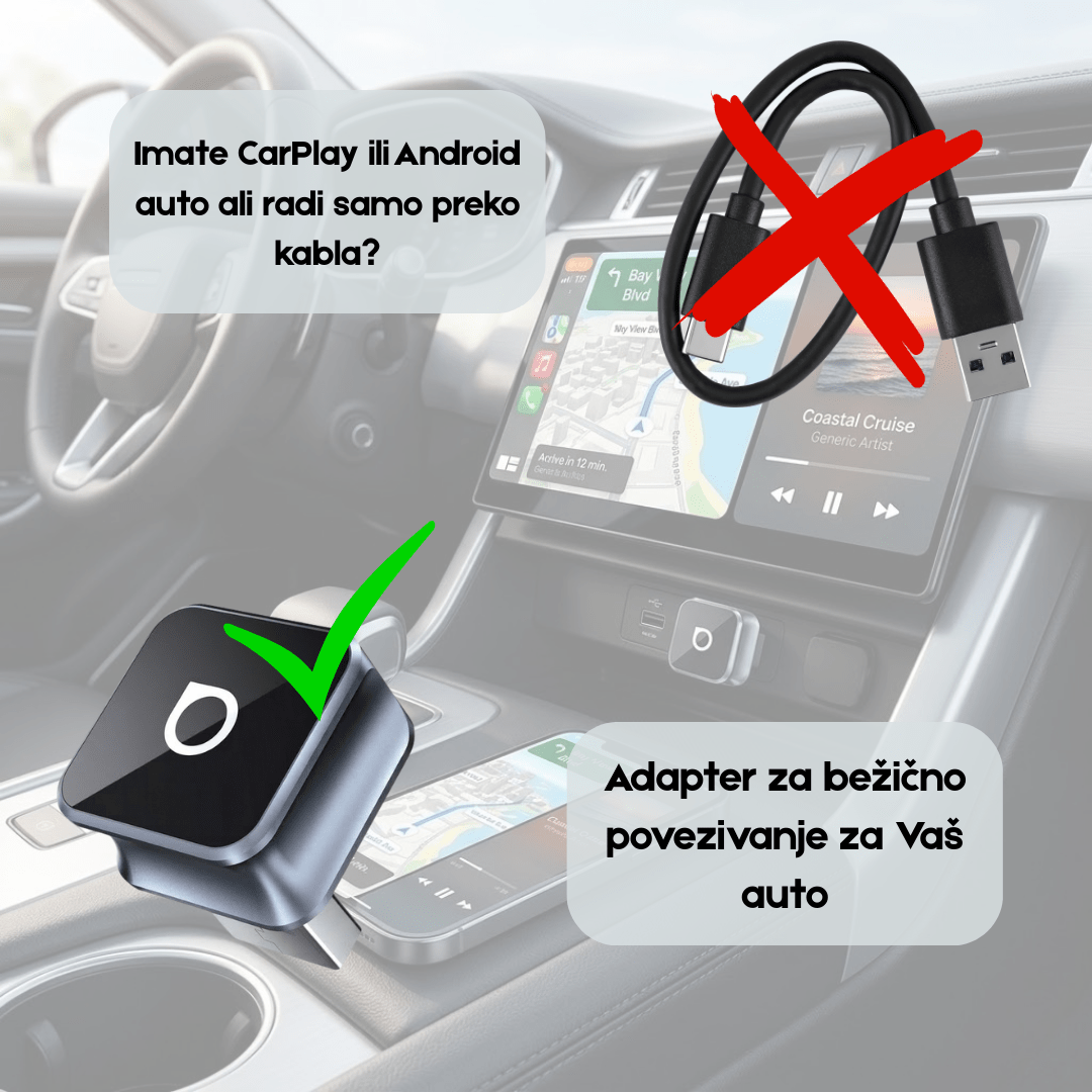 Bežični CarPlay i Android Auto adapter - Topopusti