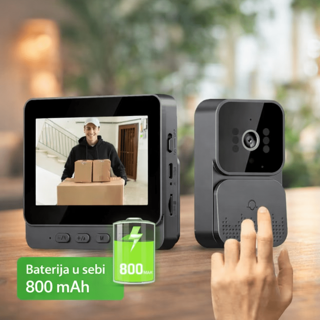 Bežični video interfon bez Wi-Fi veze (1080P, noćni vid) - Topopusti