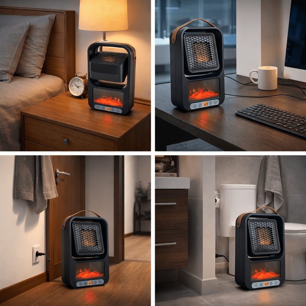 BlackFlame Mini LED grejalica 800W - Topopusti