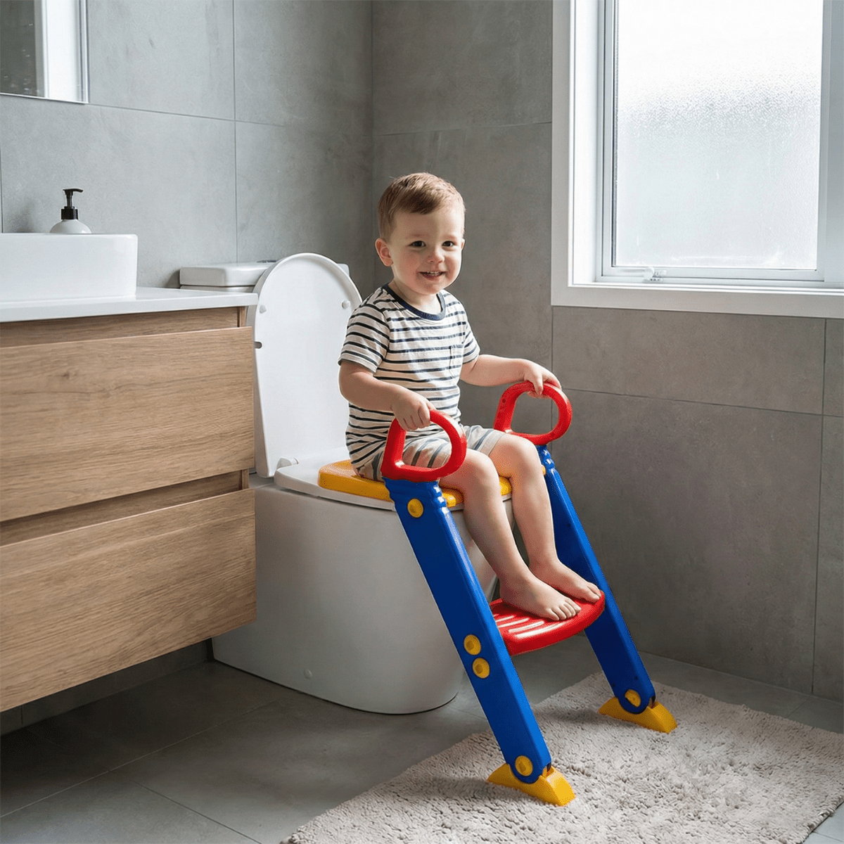 Dečiji adapter za wc šolju sa stepenikom - Topopusti