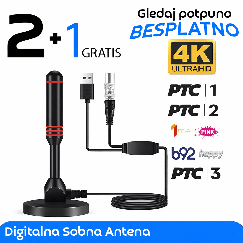 Digitalna Antena + Pojačivač signala gratis 🎁 - Topopusti