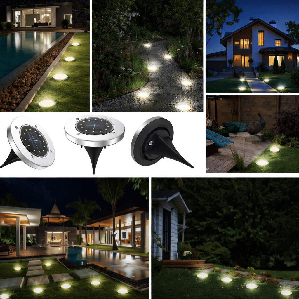 Disk solarne LED lampe ubodne (4 komada) - Topopusti