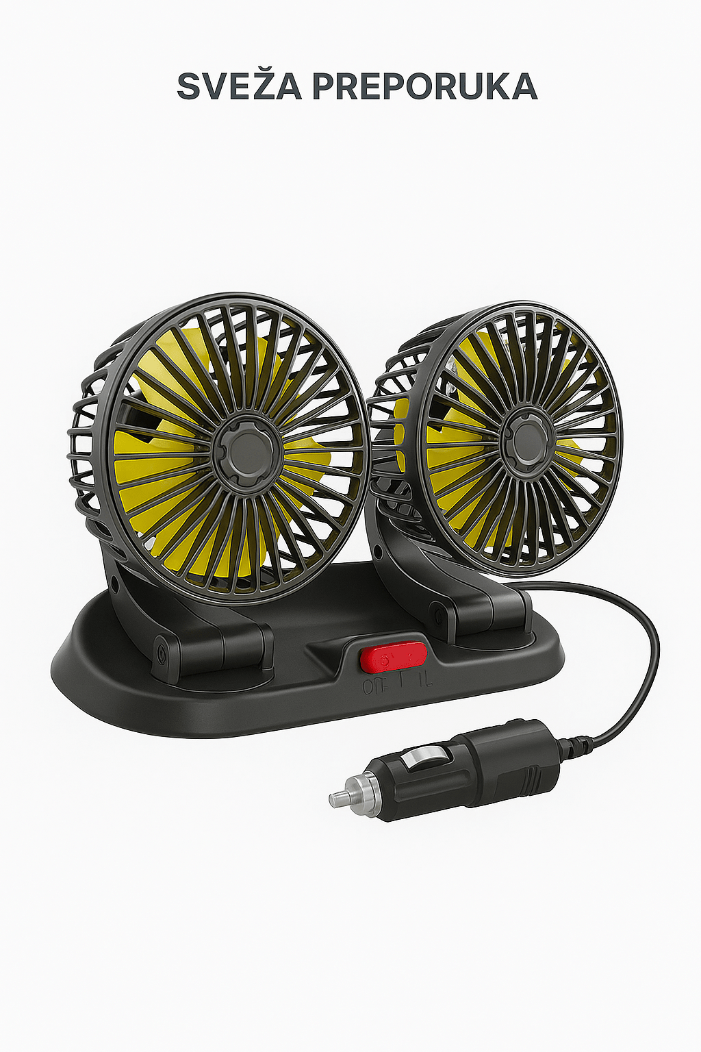 Dupli Ventilator za Automobil - Topopusti