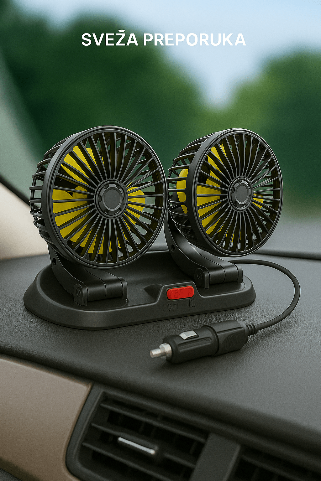 Dupli Ventilator za Automobil - Topopusti