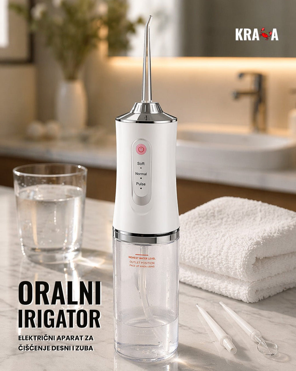 Električni aparat za čišćenje desni i zuba - Oralni irigator - Topopusti