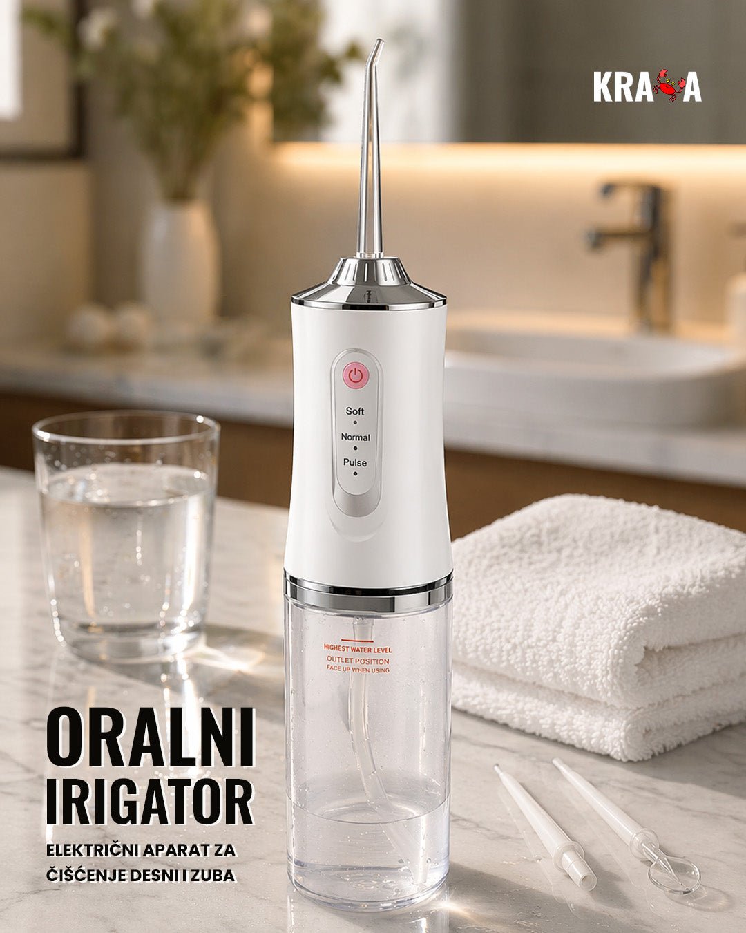 Električni aparat za čišćenje desni i zuba - Oralni irigator - Topopusti