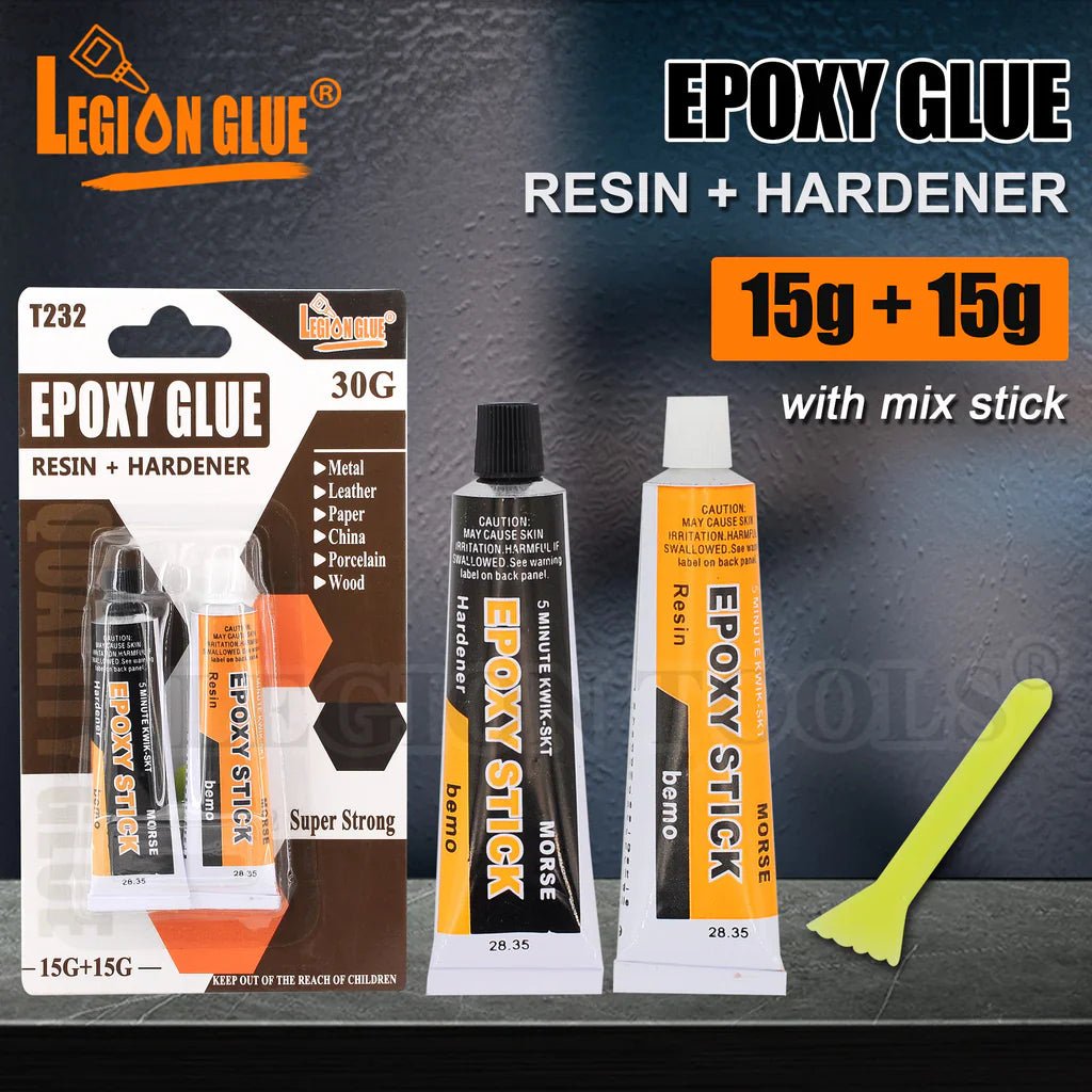 Epoksi lepak + učvršćivač, set za sitnu popravku - Topopusti