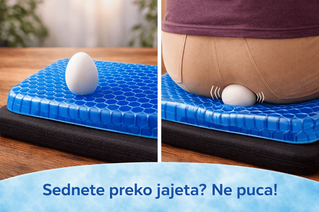 Ergonomski gel jastuk – ostaje hladan, pruža maksimalnu udobnost - Topopusti