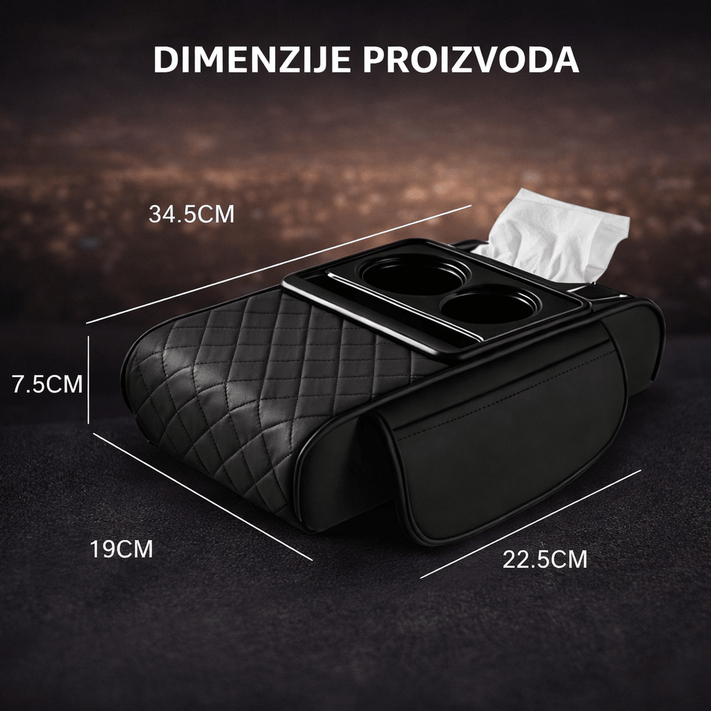 Ergonomski Naslon za Ruku sa Držačima za Piće i Telefon - Topopusti