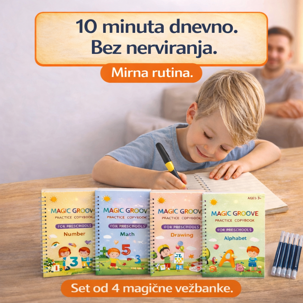 Magične vežbanke, Set od 4 magične vežbanke za decu
