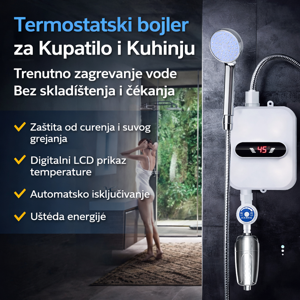 Digitalni LCD Grejač Vode