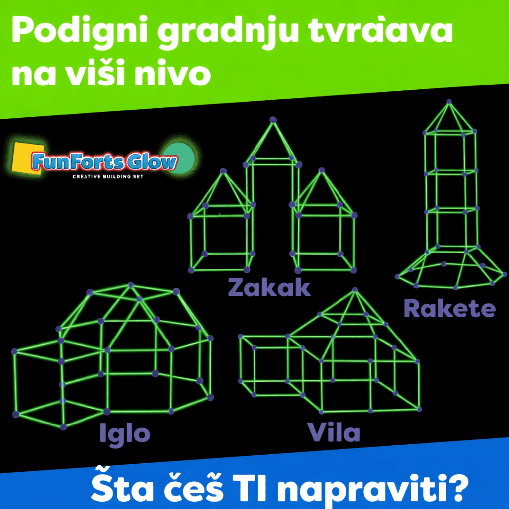 Kreativni set za izgradnju dečijih tvrđava - Topopusti