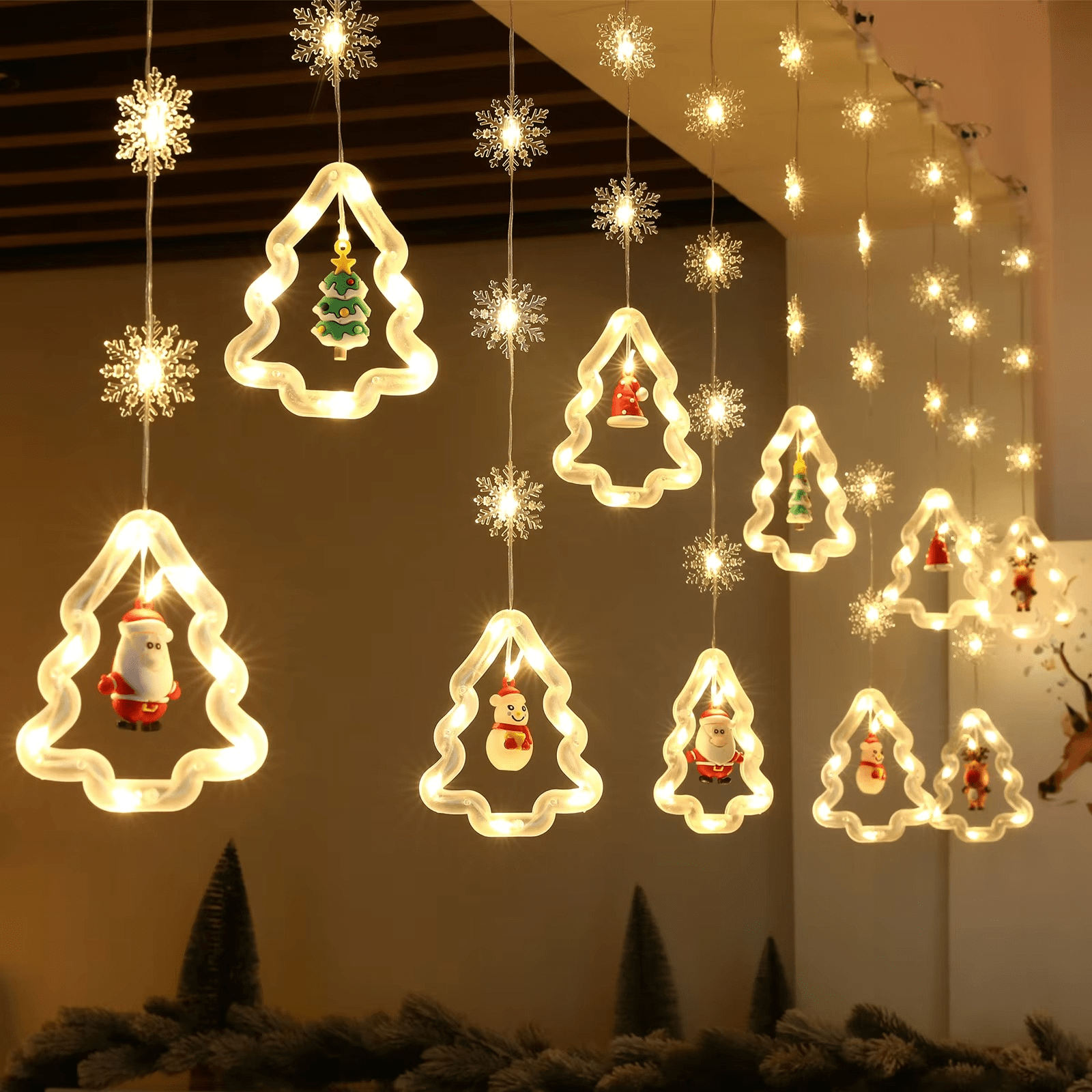 LED božićna zavesa – 10 Ukrasa - Topopusti