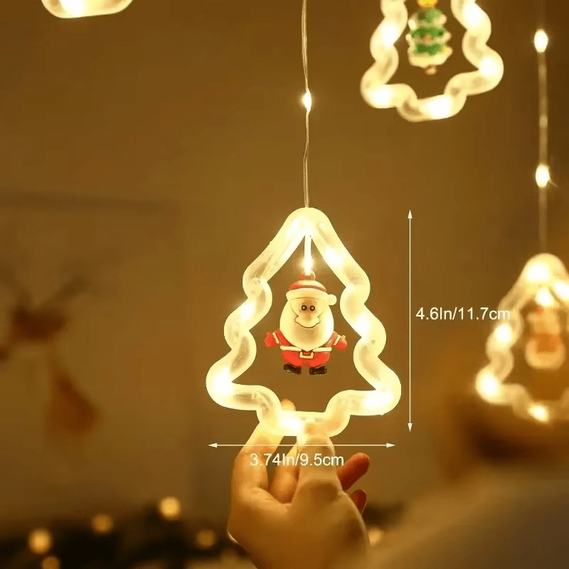LED božićna zavesa – 10 Ukrasa - Topopusti
