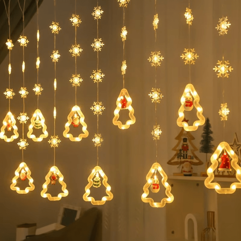 LED božićna zavesa – 10 Ukrasa - Topopusti