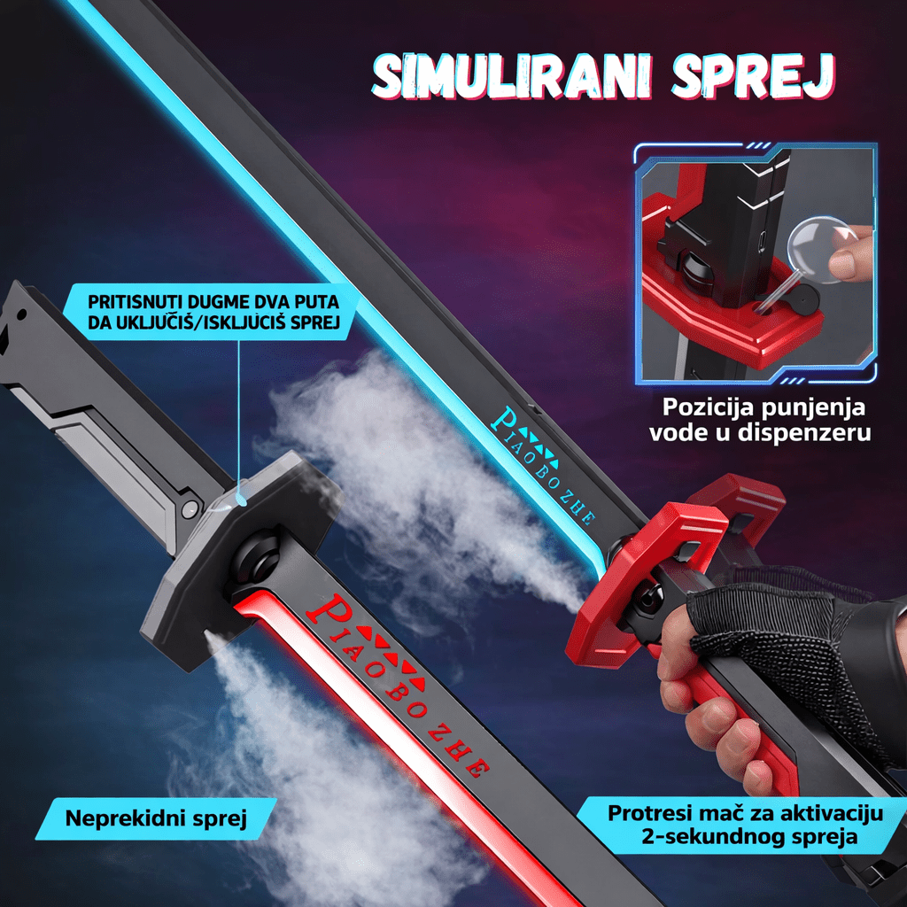 LED Katana sa Maglenim Efektom - Topopusti