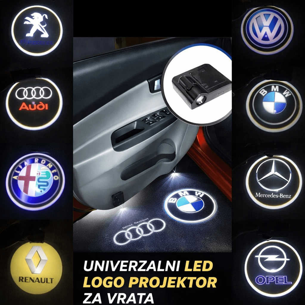 LED LOGO PROJEKTOR ZA VRATA AUTOMOBILA – 1+1 GRATIS - Topopusti