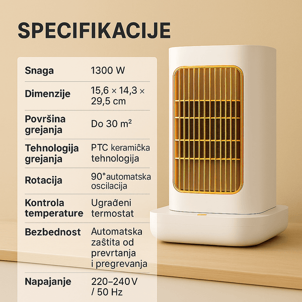 Luma Grejalica 1300W - Topopusti